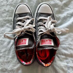 Converse women's gray and White Sneakers